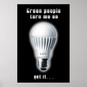 Help change the world, with a light bulb poster