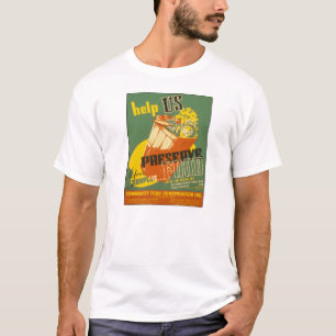 Help Conserve Food Vintage WW1 Poster T-Shirt