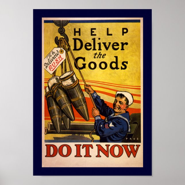 Help Deliver The Goods (canvas) Poster (Front)