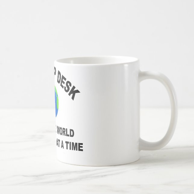 Help Desk Saving the World One Reboot at a Time Coffee Mug (Right)