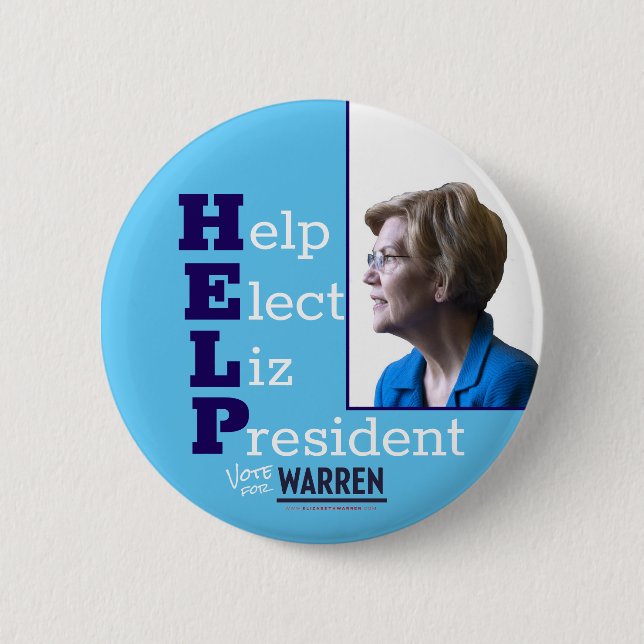 Help Elect Liz President 6 Cm Round Badge (Front)