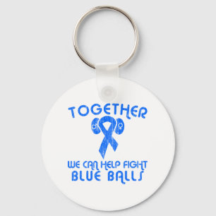 Help Fight Blue Balls Key Ring