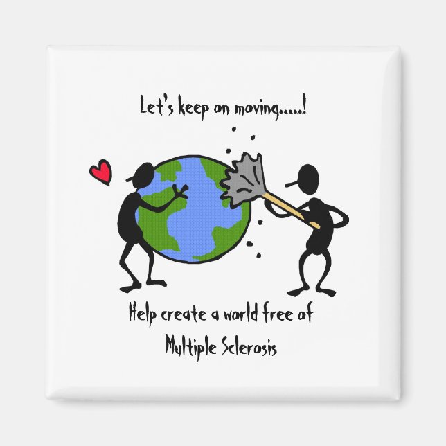 Help free the world of MS - magnet (Front)