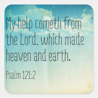 Help from the Lord Stickers
