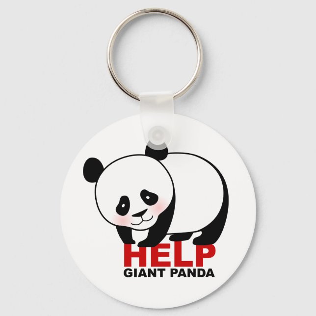 Help Giant Panda Keychain (Front)