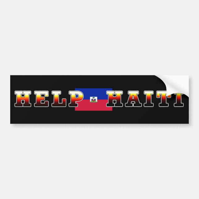 HELP HAITI BUMPER STICKER (Front)