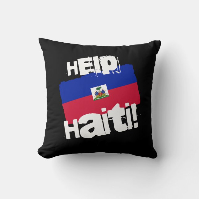 Help Haiti! Cushion (Front)