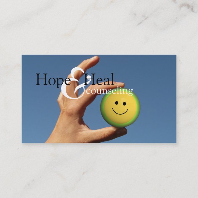 Help Heal Counseling Life Coach Therapy Therapist Business Card (Front)