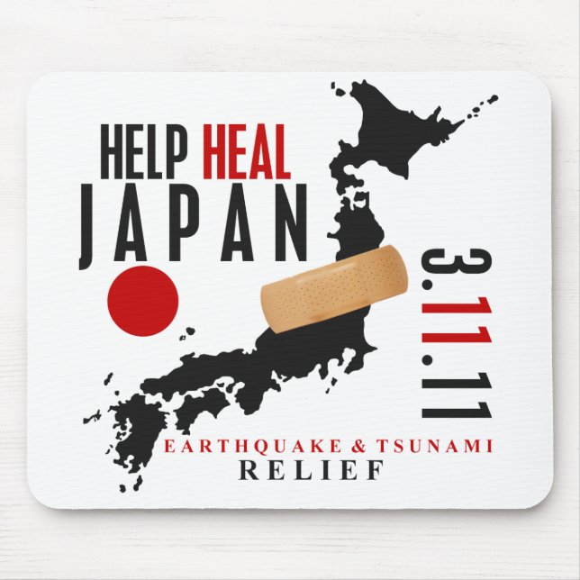HELP HEAL JAPAN #3 MOUSE MAT (Front)