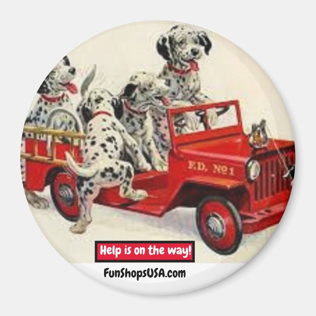 Help is on the way! fun magnet (Front)