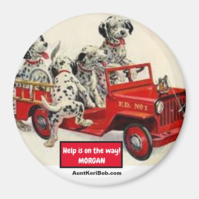 Help is on the way! MORGAN Magnet (Front)