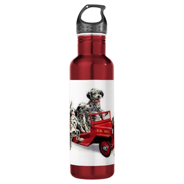 Help is on the way! stainless steel water bottle (Front)