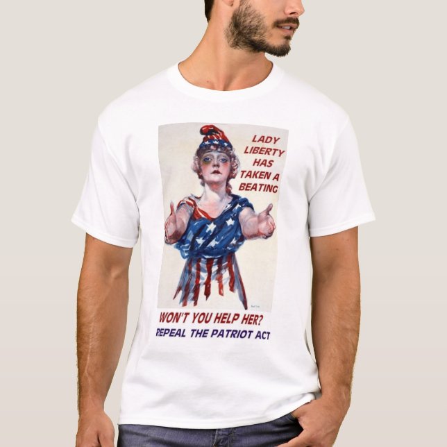 Help Lady Liberty T-Shirt (Front)