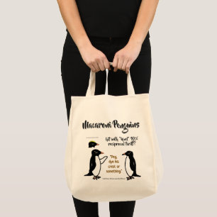 Help Macaroni Penguins by RoseWrites Tote Bag