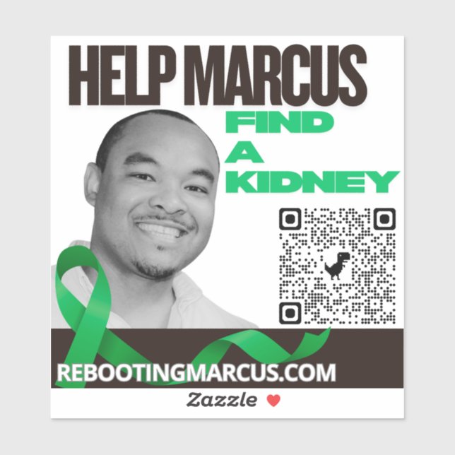 Help Marcus Car Sticker (Sheet)