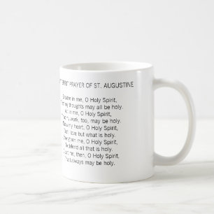 HELP ME BE HOLY PRAYER OF ST. AUGUSTINE MUG