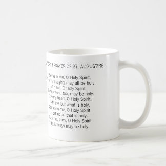 HELP ME BE HOLY PRAYER OF ST. AUGUSTINE MUG