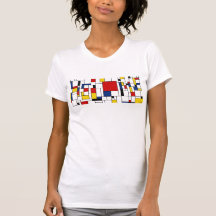 Help Me - Mondrian Style Abstract Women's Tee