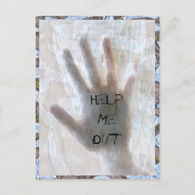 Help Me Out Customisable  Postcard (Front)