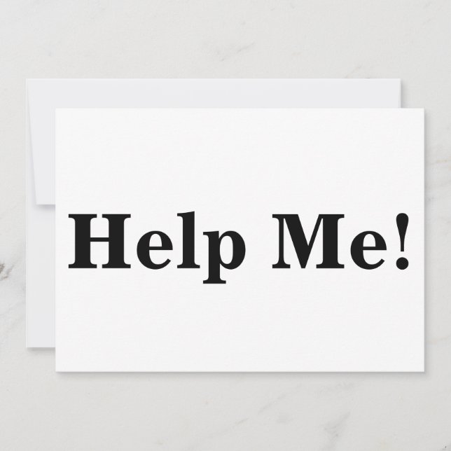 Help Me Sign (Front)