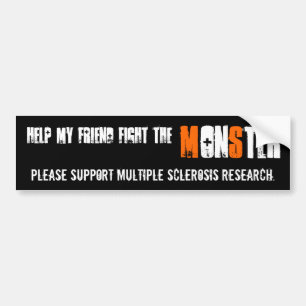 Help my friend fight the Monster - MS Sticker