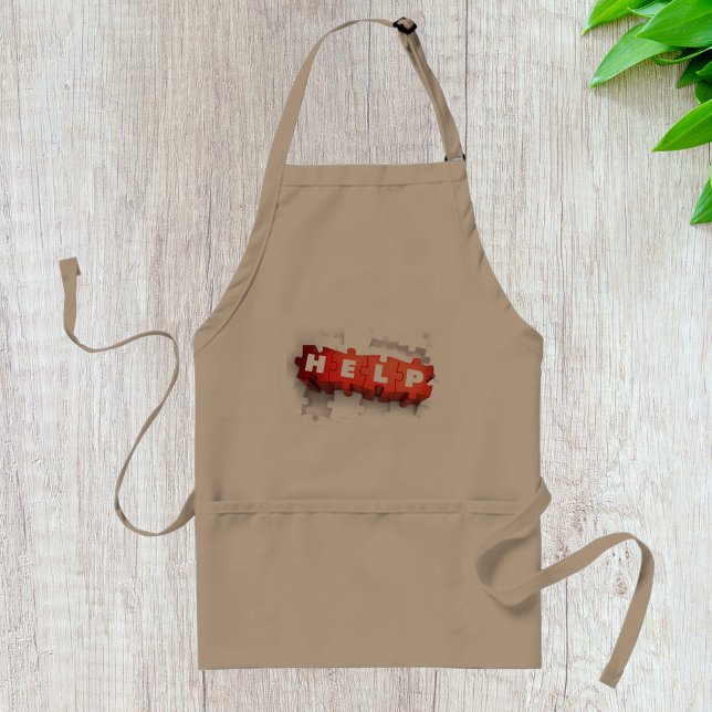 Help Puzzle Pieces Apron (Creator Uploaded)
