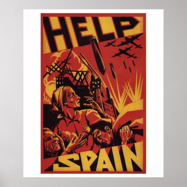 Help Spain (1937)_Propaganda Poster (Front)