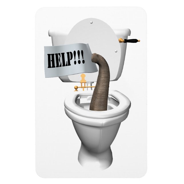 Help! Stuck in Toilet Magnet (Vertical)