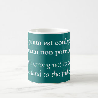 Help the fallen - Seneca the Elder quote Coffee Mug