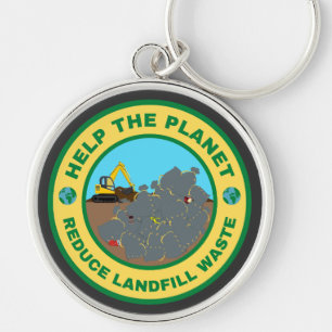 Help the planet reduce landfill waste key ring