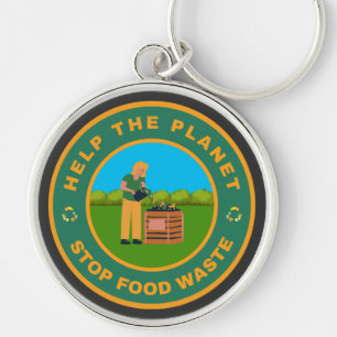 Help the planet stop food waste key ring