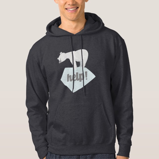 Help the Polar Bear Hoodie (Front)