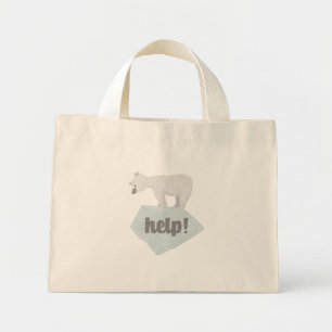 Help the Polar Bear Tote Bag