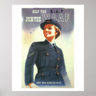 Help the R.A.F. Join the WAAF_Propaganda Poster