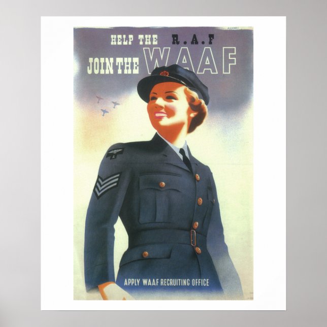 Help the R.A.F. Join the WAAF_Propaganda Poster (Front)