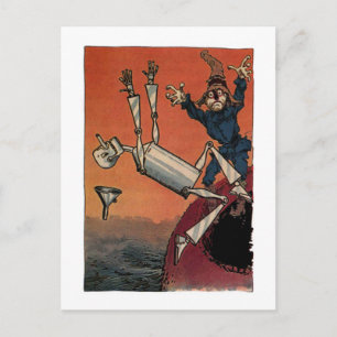 Help! Tinman Falling Postcard
