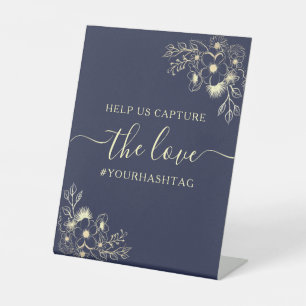 Help Us Capture The Love Wedding Pedestal Sign
