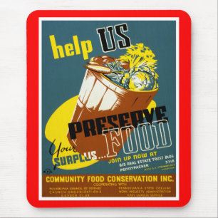Help Us Preserve Food Mouse Mat