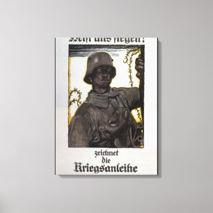 Help us win! (1917)_Propaganda Poster Canvas Print