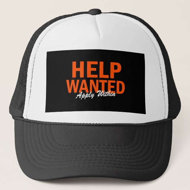 Help Wanted Apply Within Trucker Hat (Front)