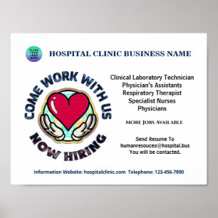 Help Wanted Business Now Hiring Personalise Poster