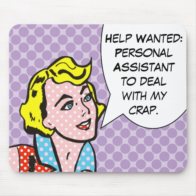 Help Wanted Comic Book Mousepad (Front)