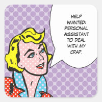 Help Wanted Comic Book Stickers
