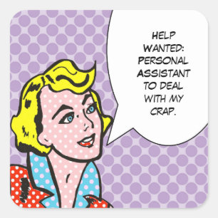 Help Wanted Comic Book Stickers