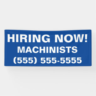 Help Wanted, Now Hiring Employment  Banner