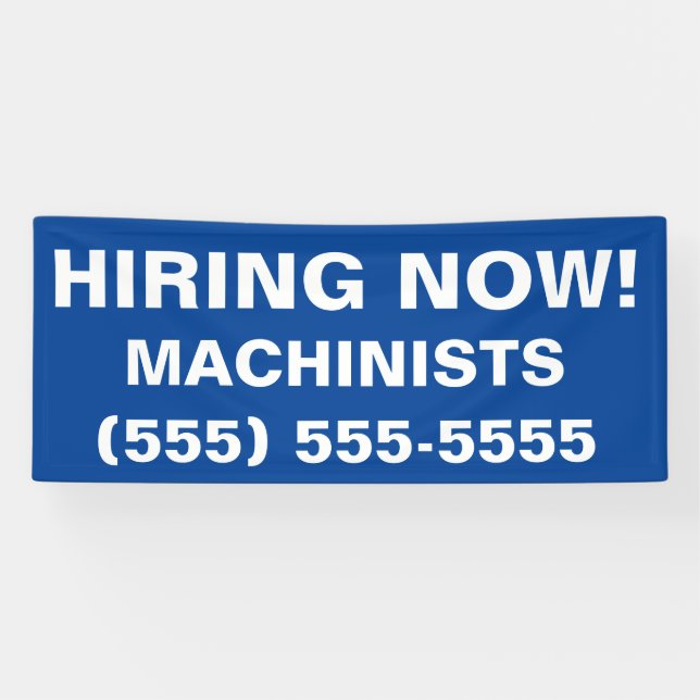 Help Wanted, Now Hiring Employment  Banner (Horizontal)