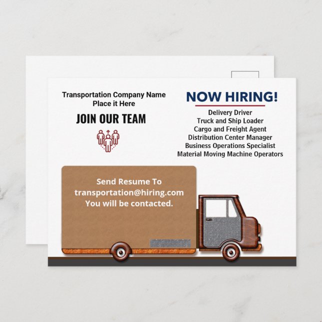 Help Wanted Now Hiring Jobs Personalise   Postcard (Front/Back)