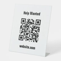 Help Wanted QR Code Website White Template
