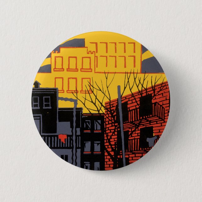 Help Your Neighbourhood 6 Cm Round Badge (Front)