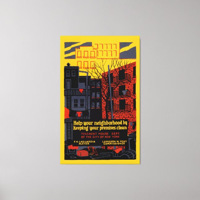 Help Your Neighbourhood Canvas Print (Front)